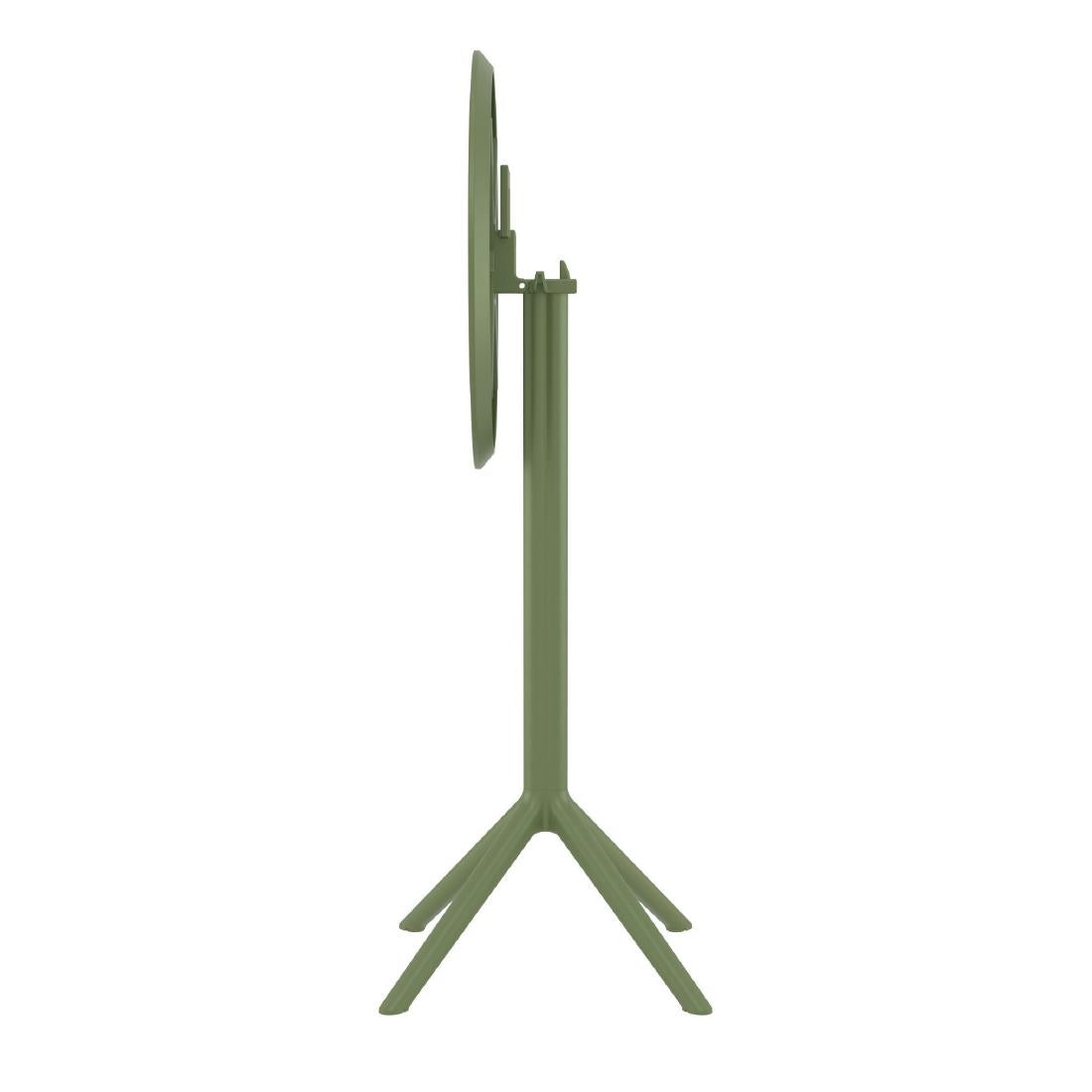 Siesta Sky Folding BAR Table 60 Round Olive Green • PAS-DU067
