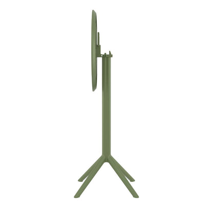 Siesta Sky Folding BAR Table 60 Round Olive Green • PAS-DU067