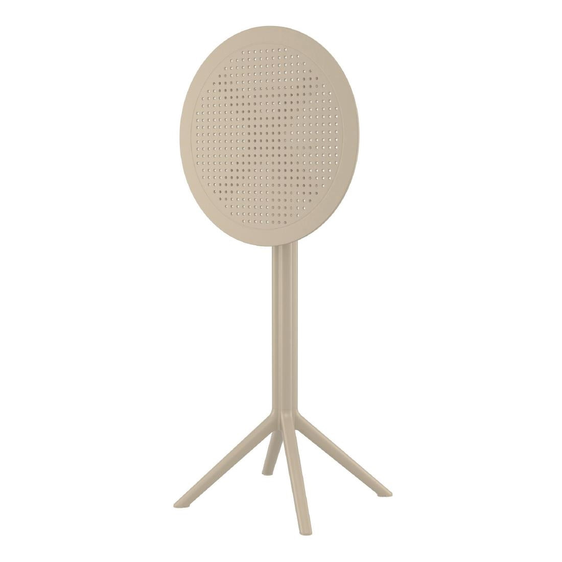 Siesta Sky Folding BAR Table 60 Round Taupe • PAS-DU068