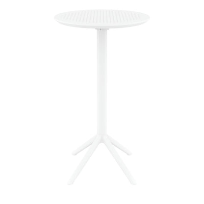 Siesta Sky Folding BAR Table 60 Round White • PAS-DU069