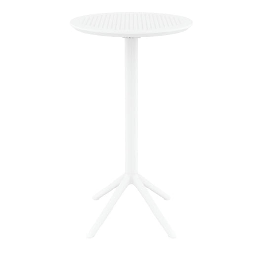 Siesta Sky Folding BAR Table 60 Round White • PAS-DU069