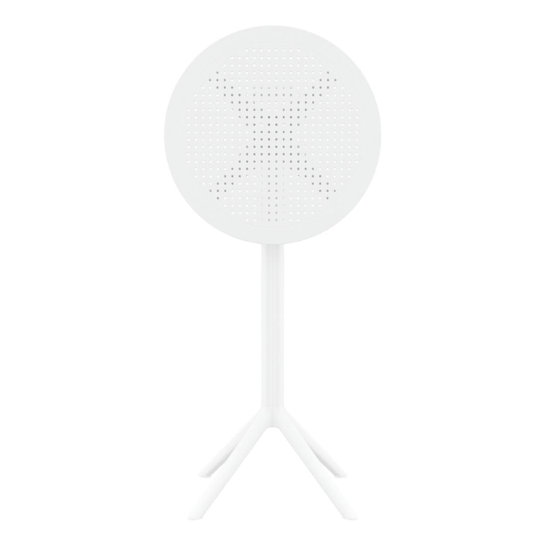 Siesta Sky Folding BAR Table 60 Round White • PAS-DU069