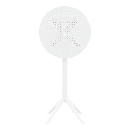 Siesta Sky Folding BAR Table 60 Round White • PAS-DU069