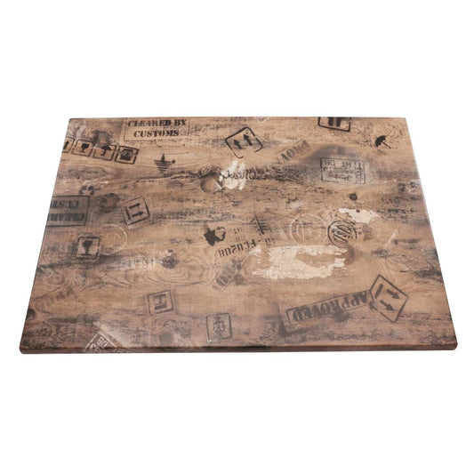 2 x Werzalit 1200x800mm Rectangle Duratop Tabletop by SM France • PAS-DU091