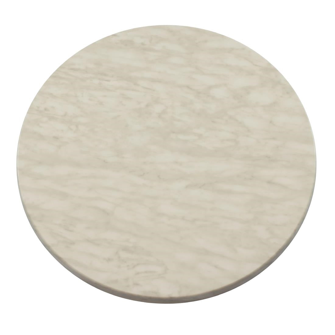 2 x Werzalit Marble 600mm dia Duratop Tabletop by SM France • PAS-DU095