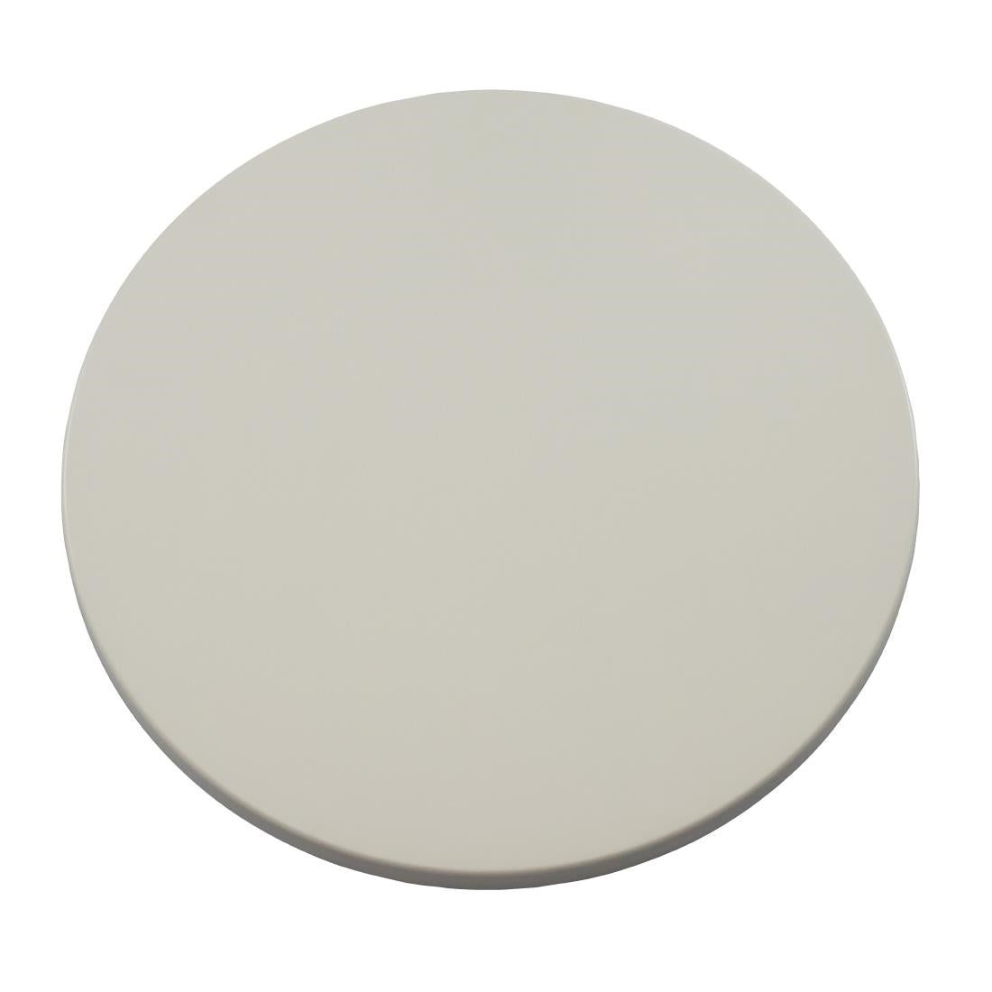 2 x Werzalit White 600mm dia Duratop Tabletop by SM France • PAS-DU099