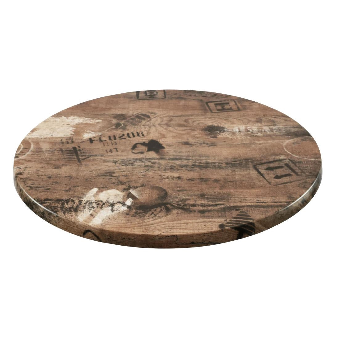 2 x Werzalit 600mm dia Duratop Tabletop by SM France • PAS-DU101