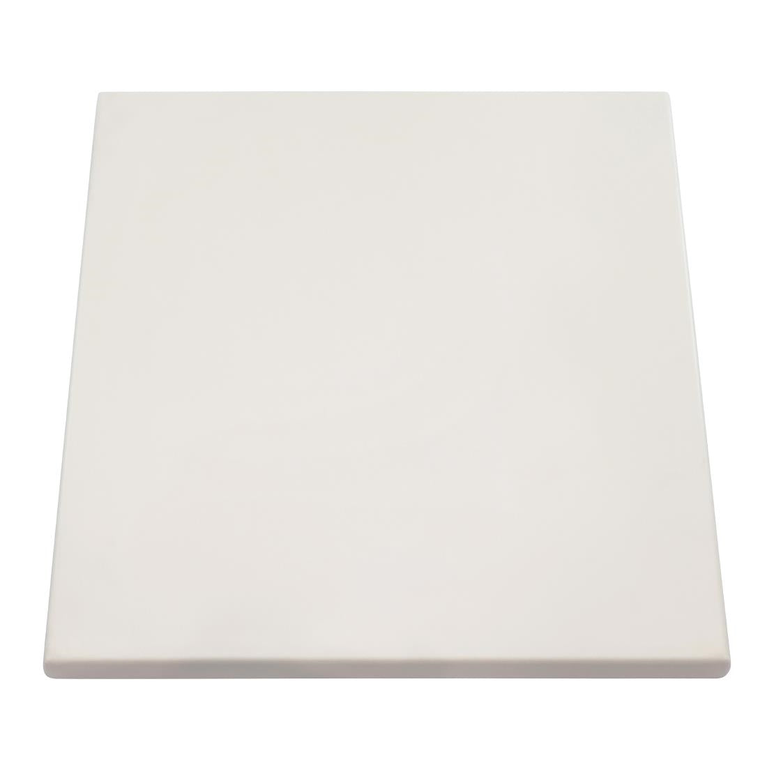 2 x Werzalit White 600mm Square Duratop Tabletop by SM France • PAS-DU109