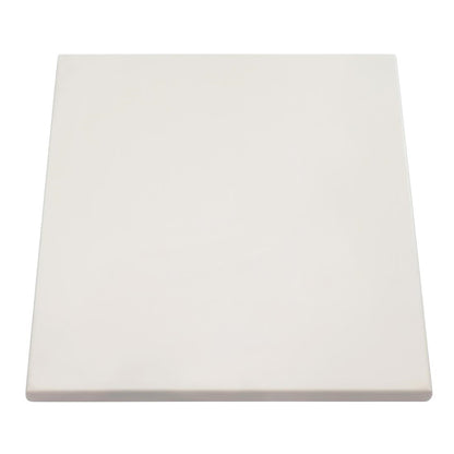 2 x Werzalit White 600mm Square Duratop Tabletop by SM France • PAS-DU109