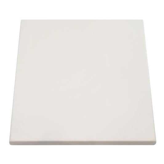 2 x Werzalit White 600mm Square Duratop Tabletop by SM France • PAS-DU109