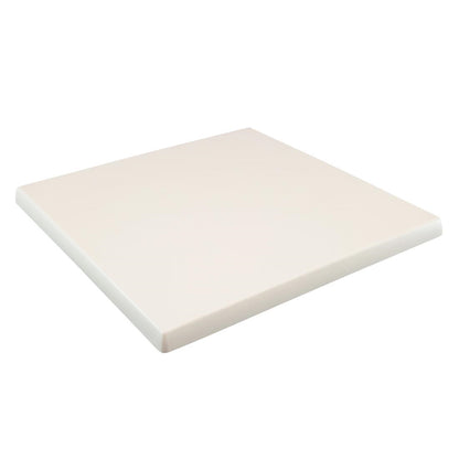 2 x Werzalit White 600mm Square Duratop Tabletop by SM France • PAS-DU109