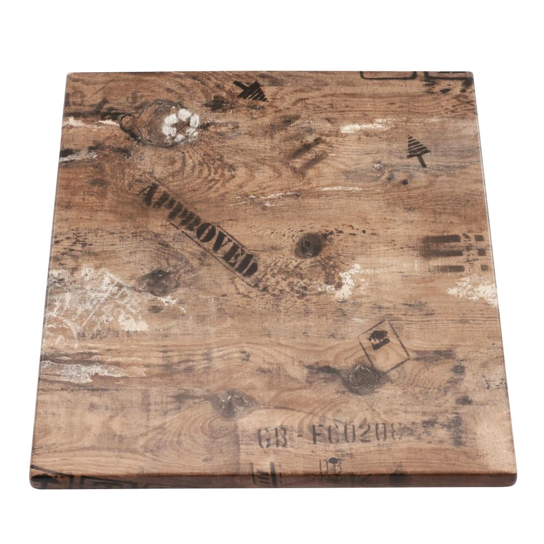 2 x Werzalit 600mm Square Duratop Tabletop by SM France • PAS-DU111