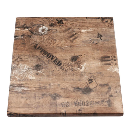 2 x Werzalit 600mm Square Duratop Tabletop by SM France • PAS-DU111