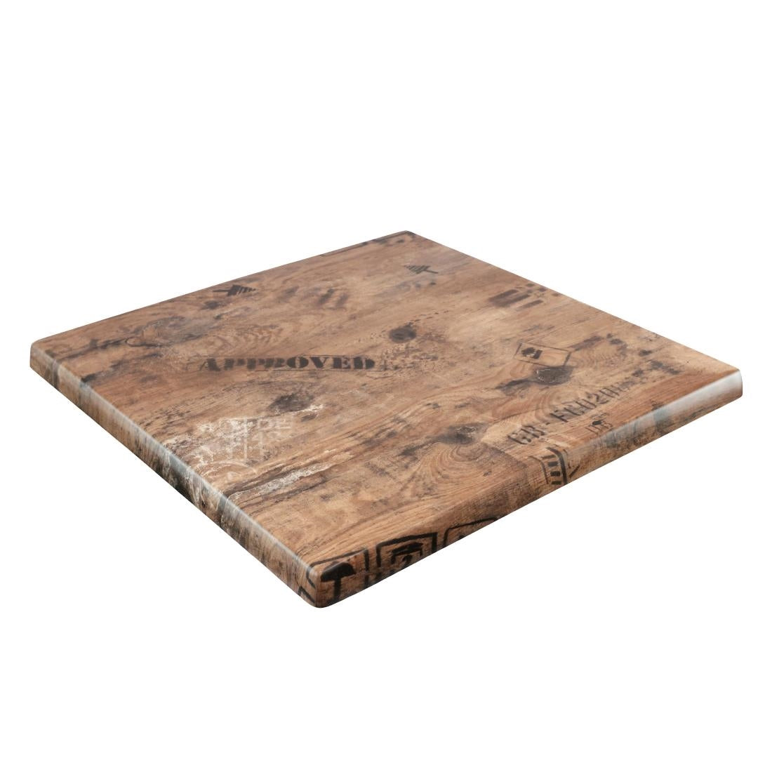 2 x Werzalit 600mm Square Duratop Tabletop by SM France • PAS-DU111