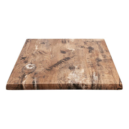 2 x Werzalit 600mm Square Duratop Tabletop by SM France • PAS-DU111
