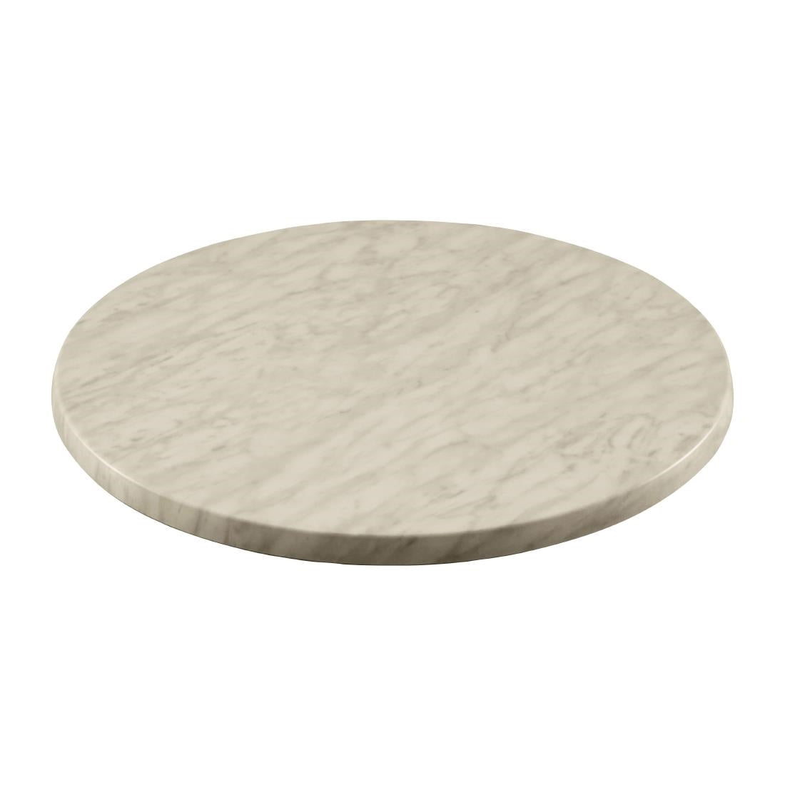 2 x Werzalit Marble 700mm dia Duratop Tabletop by SM France • PAS-DU115