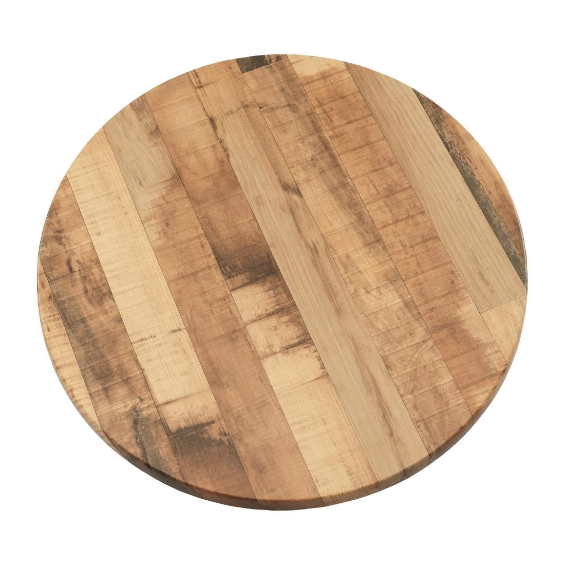 2 x Werzalit Rustic Kansas 700mm dia Duratop Tabletop by SM France • PAS-DU116