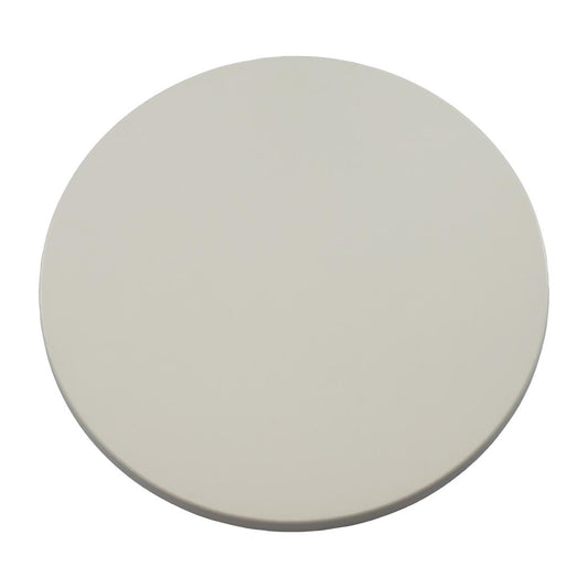 2 x Werzalit White 700mm dia Duratop Tabletop by SM France • PAS-DU119