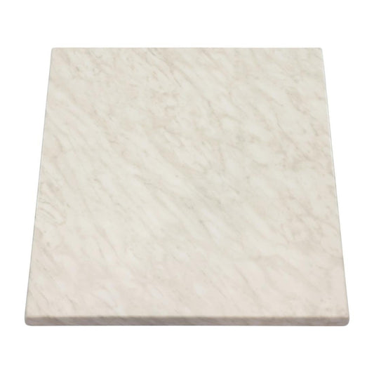 2 x Werzalit Marble 700mm Square Duratop Tabletop by SM France (Pack of 2) • PAS-DU125