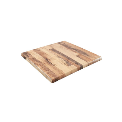 2 x Werzalit Rustic Kansas 700mm Square Duratop Tabletop by SM France • PAS-DU126