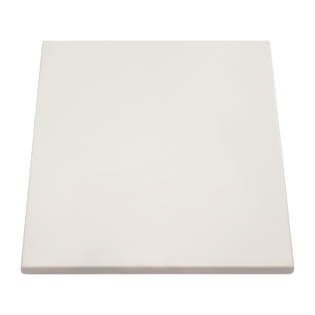 2 x Werzalit White 700mm Square Duratop Tabletop by SM France • PAS-DU129
