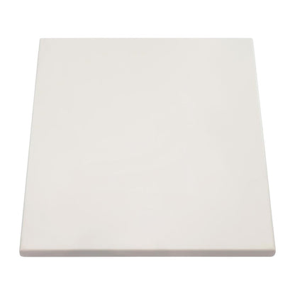 2 x Werzalit White 700mm Square Duratop Tabletop by SM France • PAS-DU129
