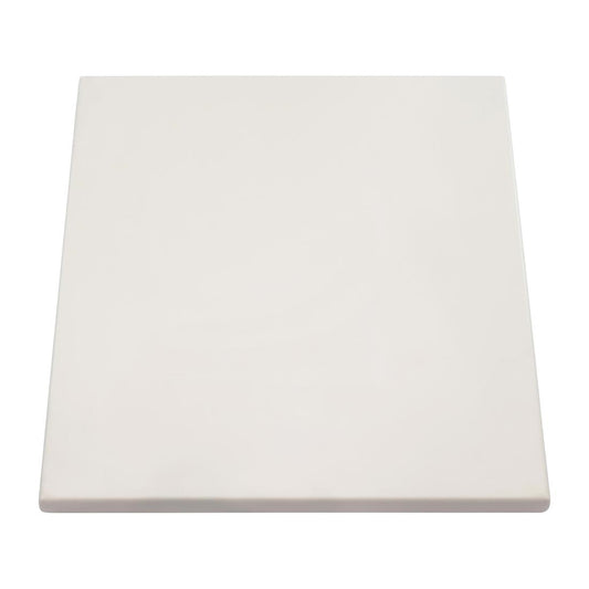 2 x Werzalit White 700mm Square Duratop Tabletop by SM France • PAS-DU129