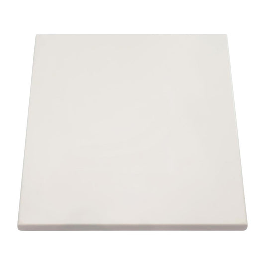 2 x Werzalit White 700mm Square Duratop Tabletop by SM France (Pack of 2) • PAS-DU129