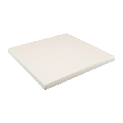 2 x Werzalit White 700mm Square Duratop Tabletop by SM France • PAS-DU129