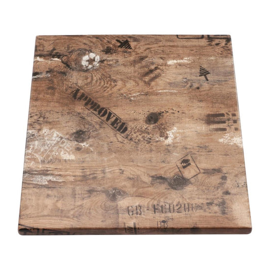 2 x Werzalit 700mm Square Duratop Tabletop by SM France • PAS-DU131