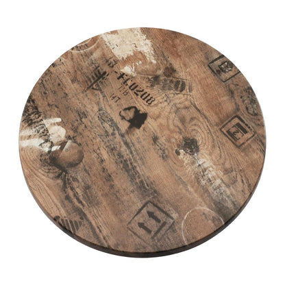 2 x Werzalit 800mm dia Duratop Tabletop by SM France • PAS-DU141