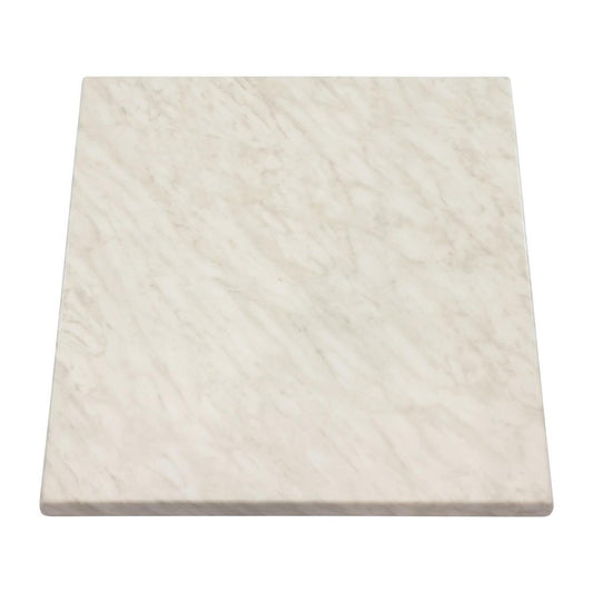 2 x Werzalit Marble 800mm Square Duratop Tabletop by SM France (Pack of 2) • PAS-DU145