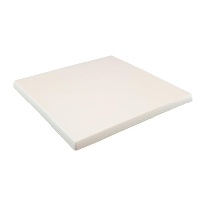 2 x Werzalit White 800mm Square Duratop Tabletop by SM France • PAS-DU149