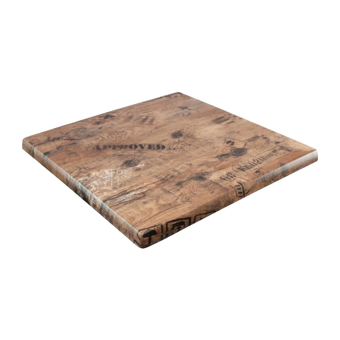 2 x Werzalit 800mm Square Duratop Tabletop by SM France • PAS-DU151