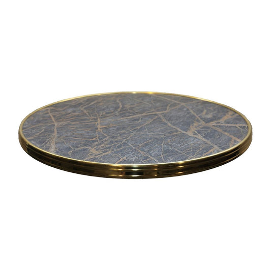 2 x Werzalit Sienna 600mm dia Bristro Duratop Tabletop by SM France • PAS-DU154