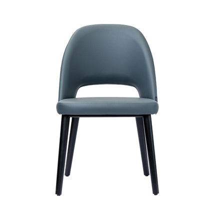 Furnlink Durafurn Semifreddo Chair - Black Legs/Anthracite Vinyl • PAS-DU163