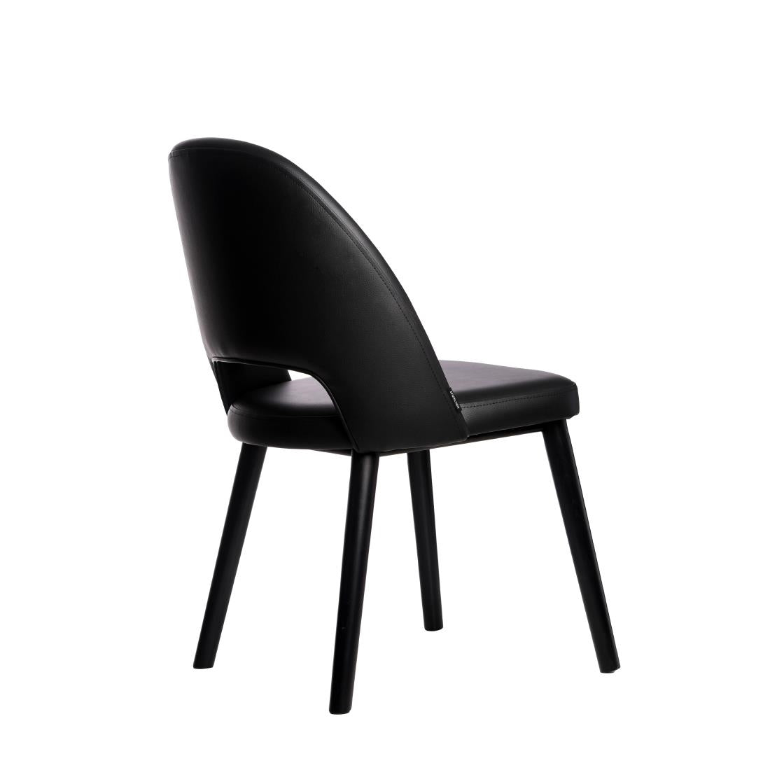 Furnlink Durafurn Semifreddo Chair Black (2 Pack) • PAS-DU164