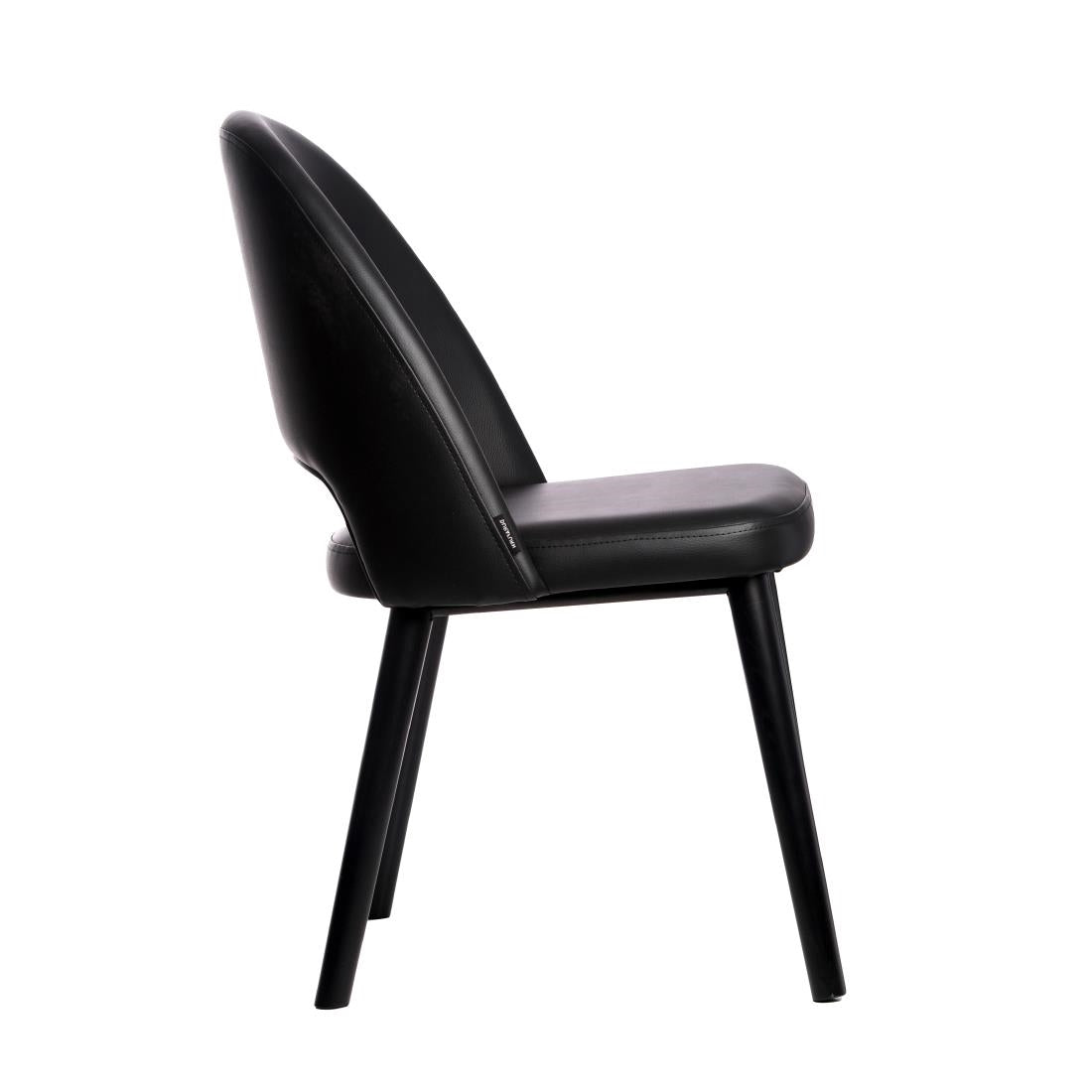 Furnlink Durafurn Semifreddo Chair Black (2 Pack) • PAS-DU164