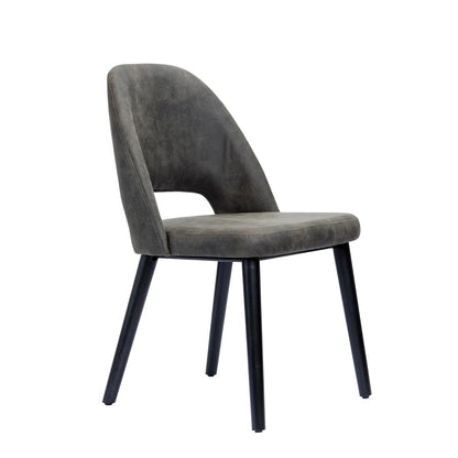 Furnlink Durafurn Semifreddo Chair Charcoal (2 Pack) • PAS-DU169