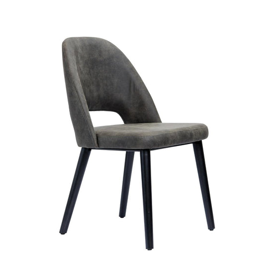 Furnlink Durafurn Semifreddo Chair Charcoal (2 Pack) • PAS-DU169