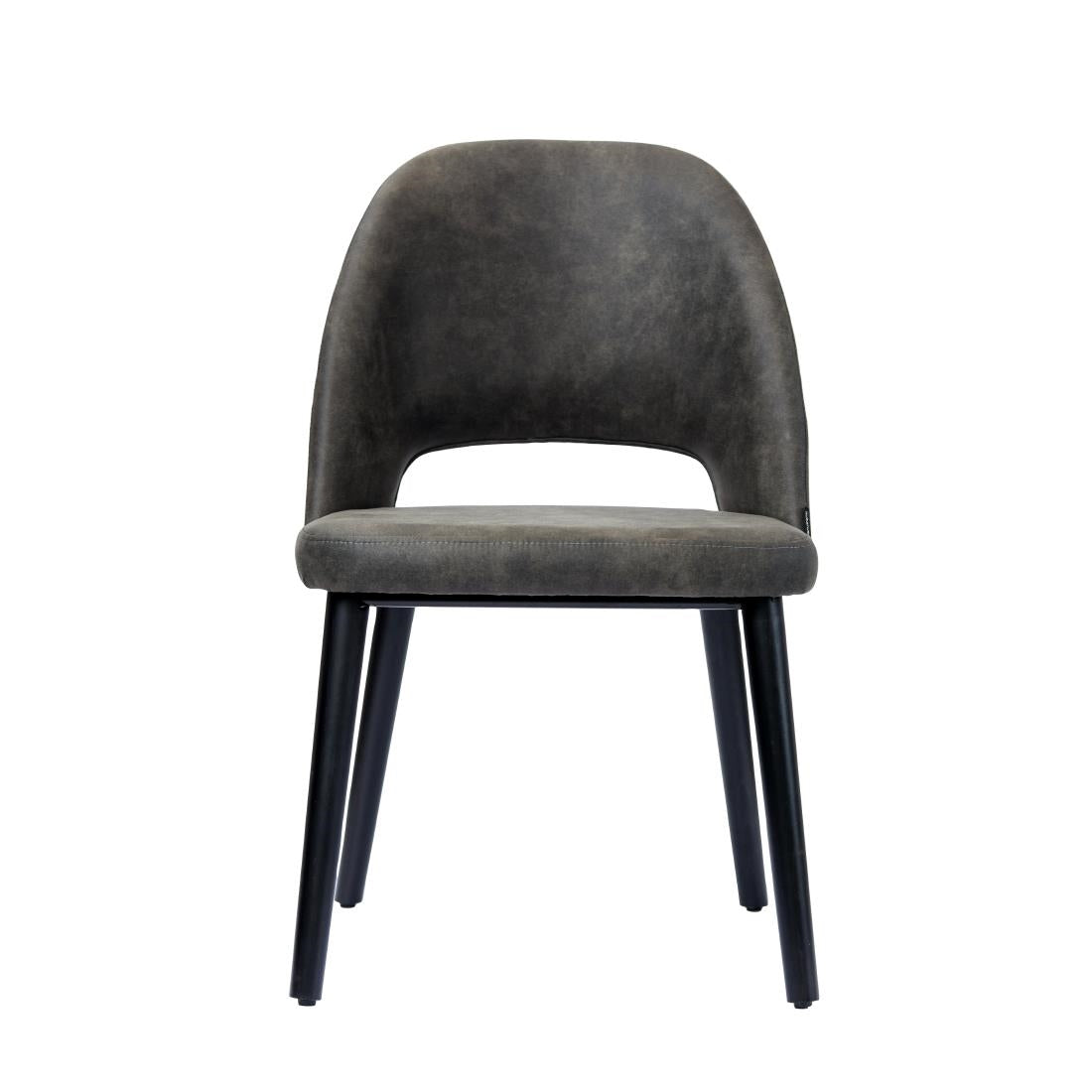 Furnlink Durafurn Semifreddo Chair Charcoal (2 Pack) • PAS-DU169