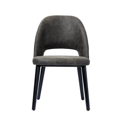 Furnlink Durafurn Semifreddo Chair Charcoal (2 Pack) • PAS-DU169