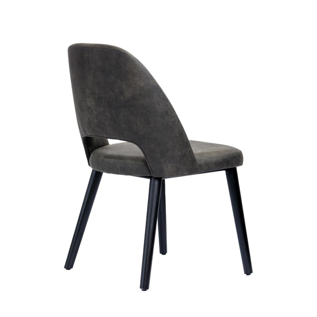Furnlink Durafurn Semifreddo Chair Charcoal (2 Pack) • PAS-DU169