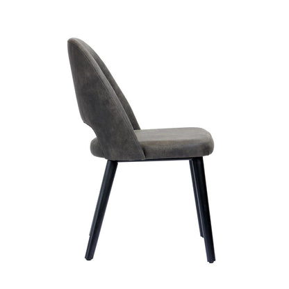 Furnlink Durafurn Semifreddo Chair Charcoal (2 Pack) • PAS-DU169