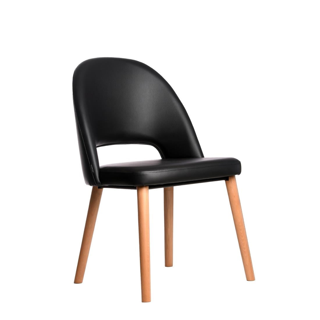 Furnlink Durafurn Semifreddo Chair Black (2 Pack) • PAS-DU176