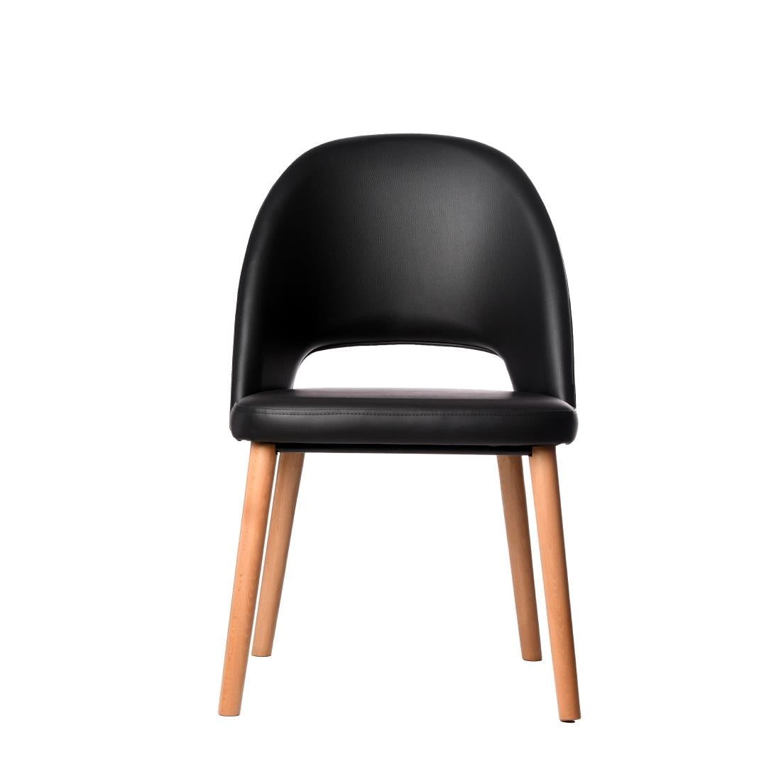 Furnlink Durafurn Semifreddo Chair Black (2 Pack) • PAS-DU176