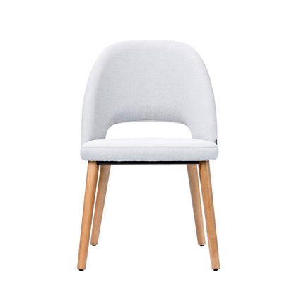 Furnlink Durafurn Semifreddo Chair Light Grey (2 Pack) • PAS-DU177