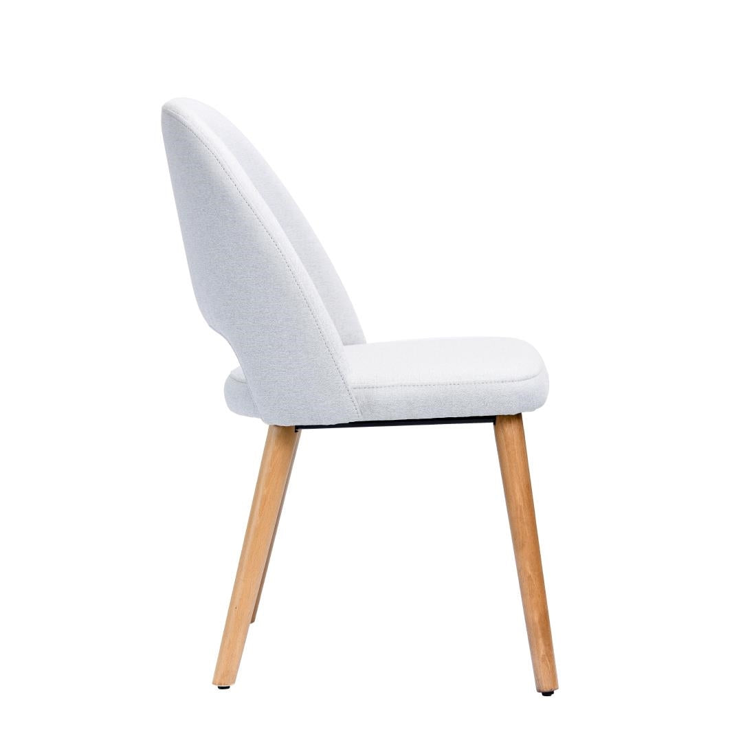 Furnlink Durafurn Semifreddo Chair Light Grey (2 Pack) • PAS-DU177