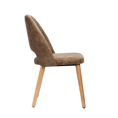 Furnlink Durafurn Semifreddo Chair Mocha (2 Pack) • PAS-DU180