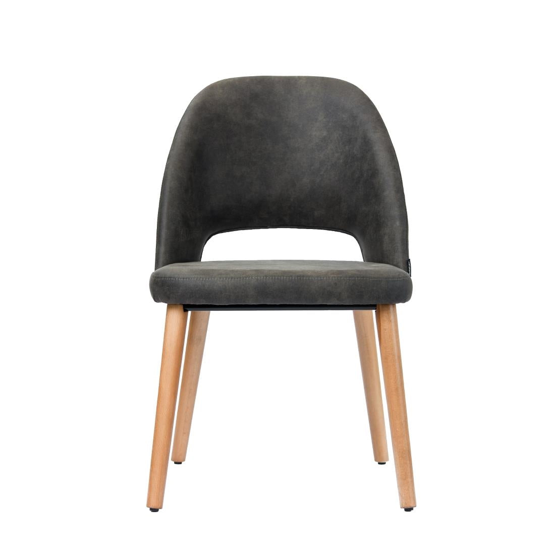 Furnlink Durafurn Semifreddo Chair Charcoal (2 Pack) • PAS-DU181